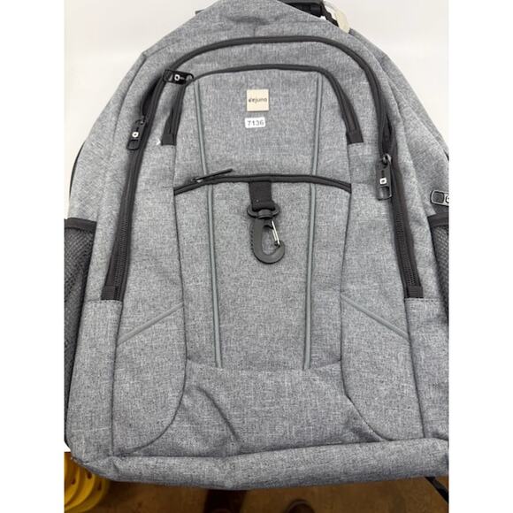 NEW Dejuno Commuter Backpack Checkpoint-Friendly 15.6 Laptop Pocket Heather Grey - Picture 10 of 11